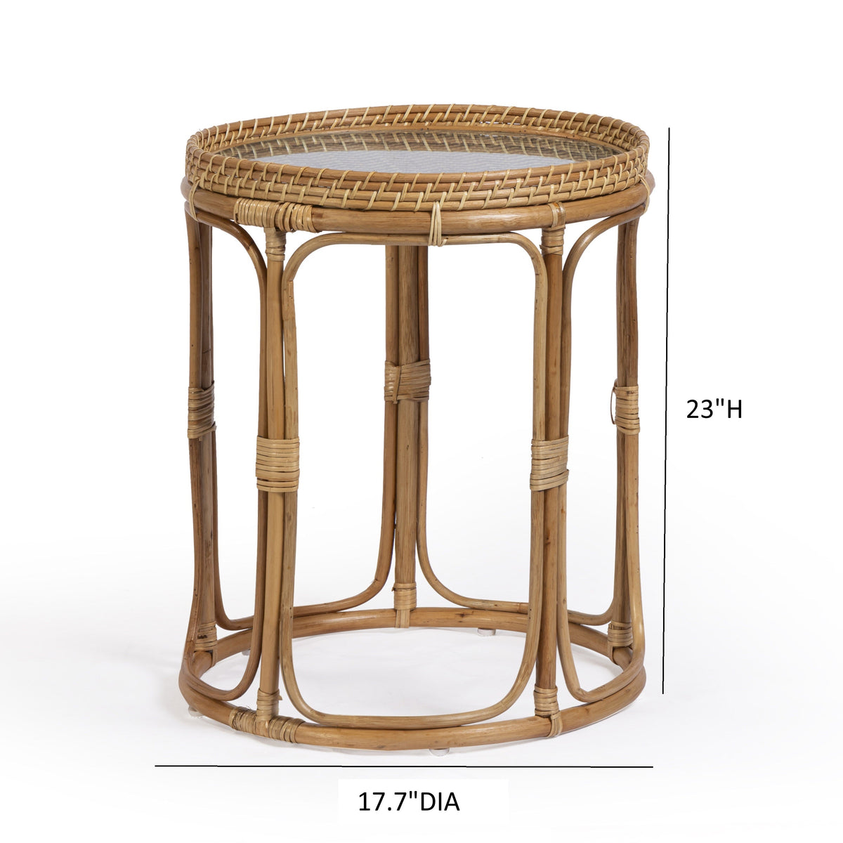Lindy Rattan Side Table