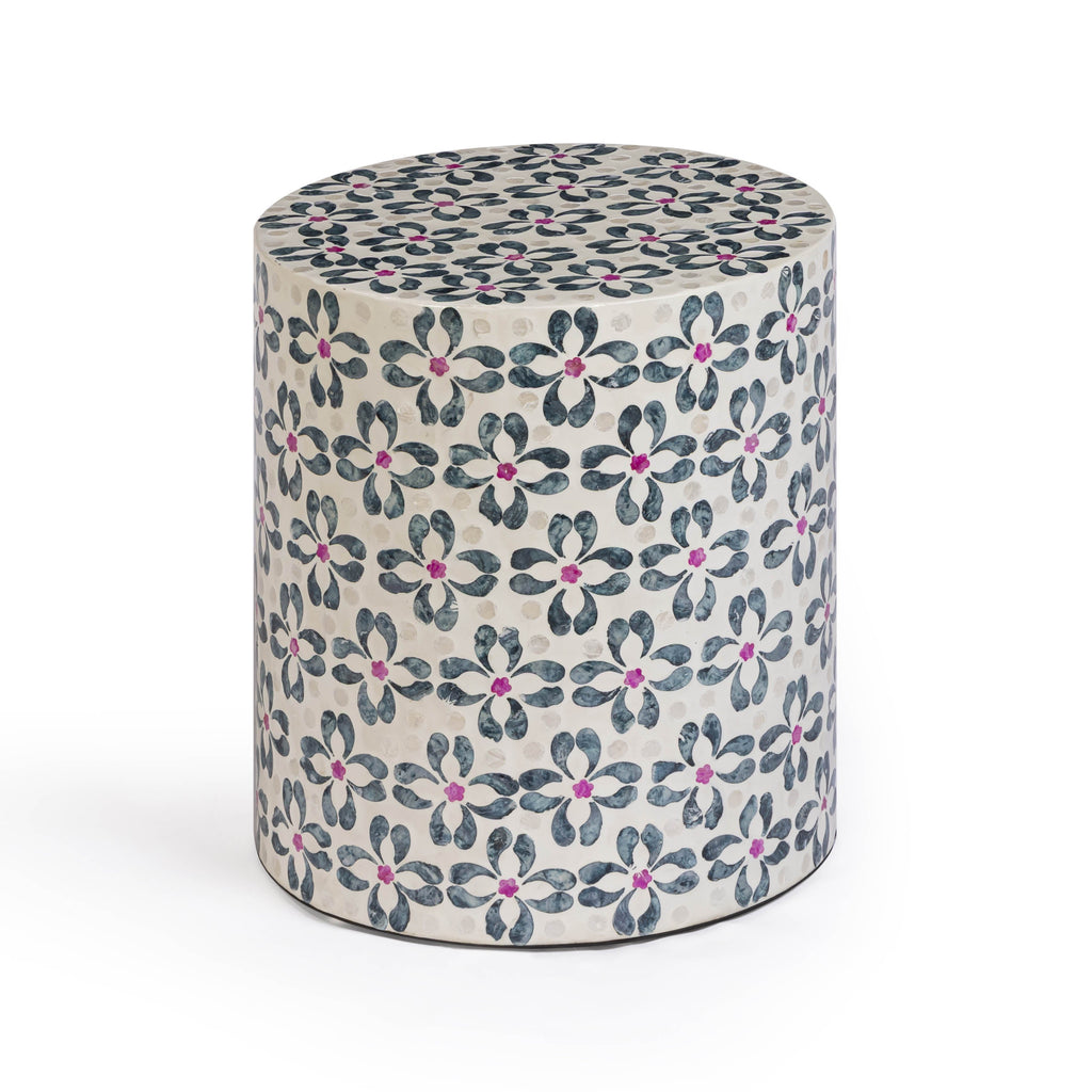 Lorna Capiz Shell Accent Stool