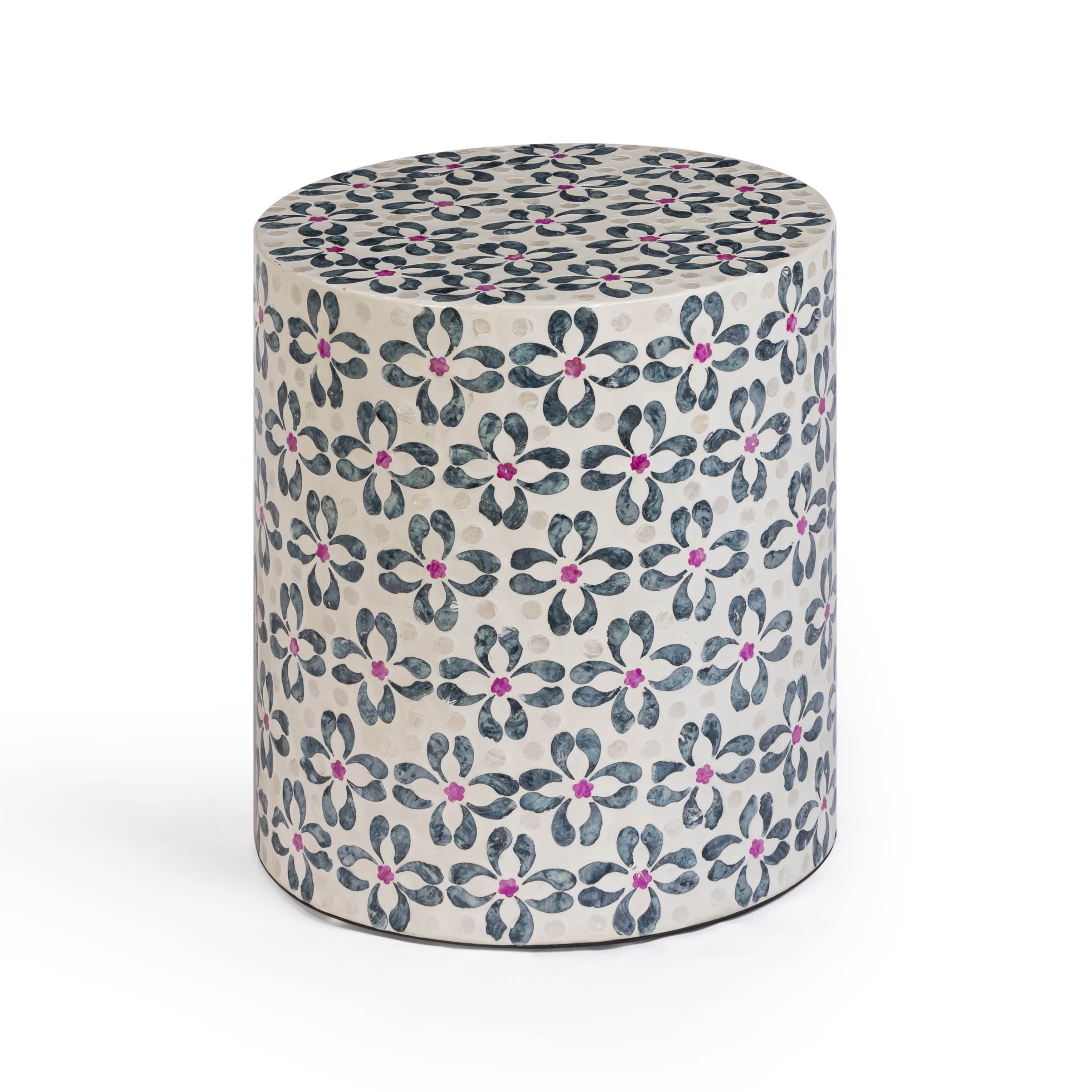 Lorna Capiz Shell Accent Stool