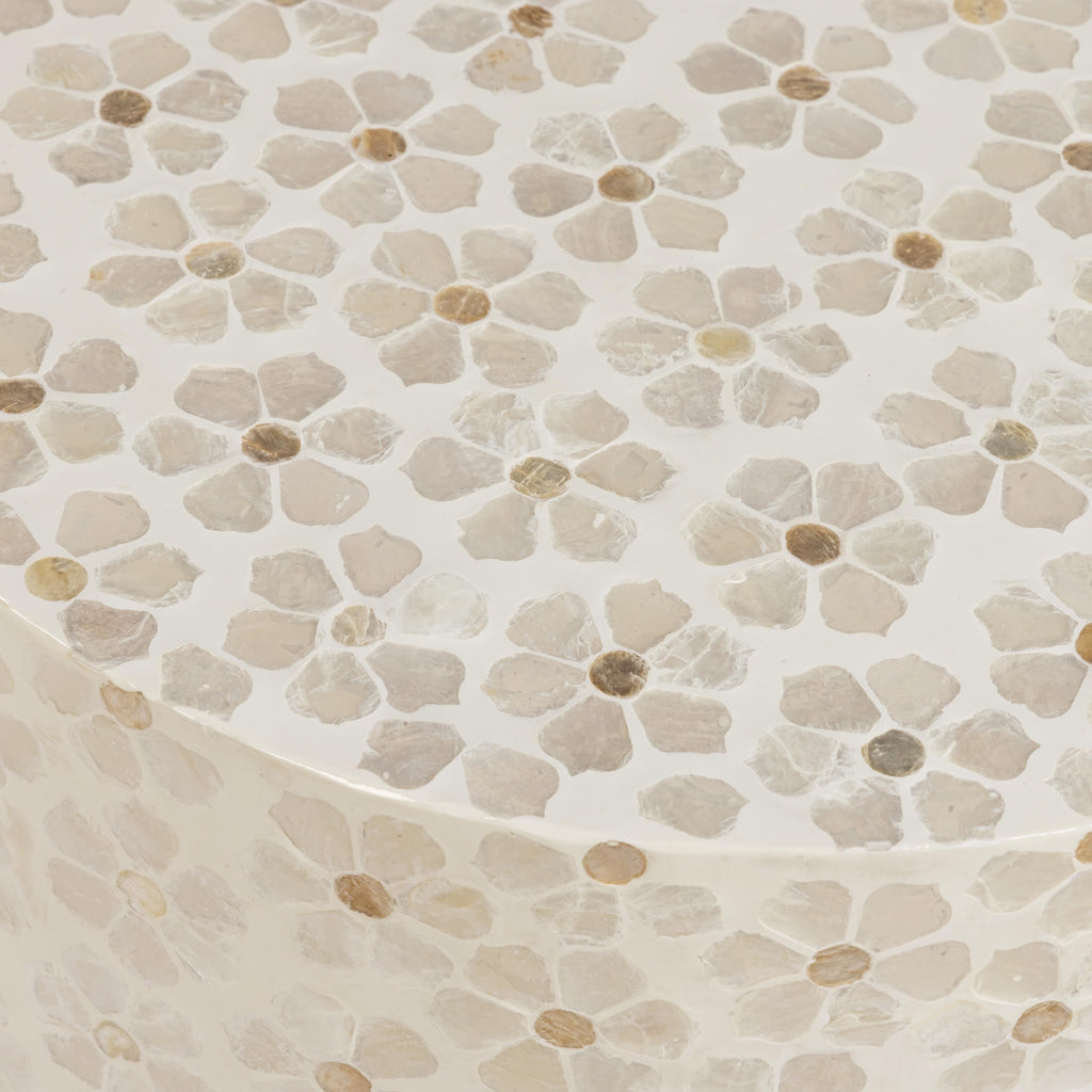 Lorna Capiz Shell Accent Stool