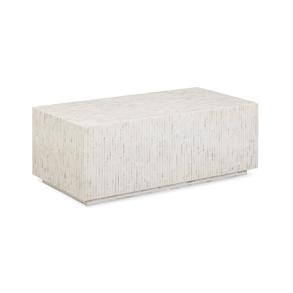 Earl 48" Shell Rectangular Coffee Table