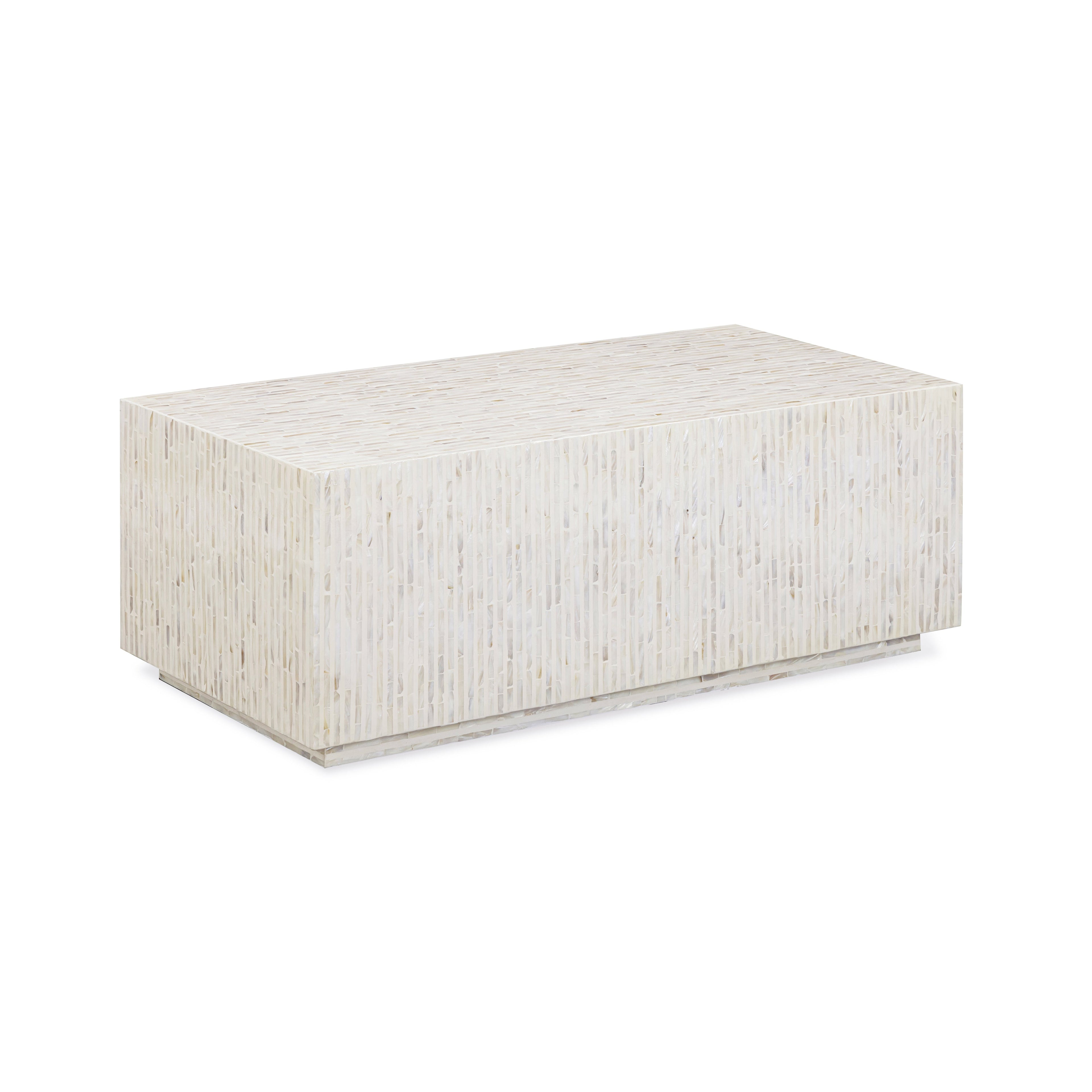 Earl 48" Shell Rectangular Coffee Table