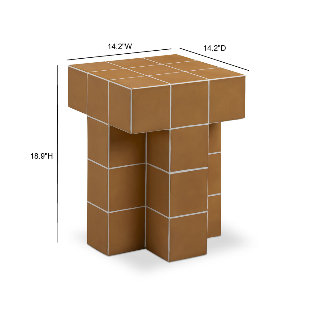 Alma Tile Concrete Indoor/Outdoor Side Table