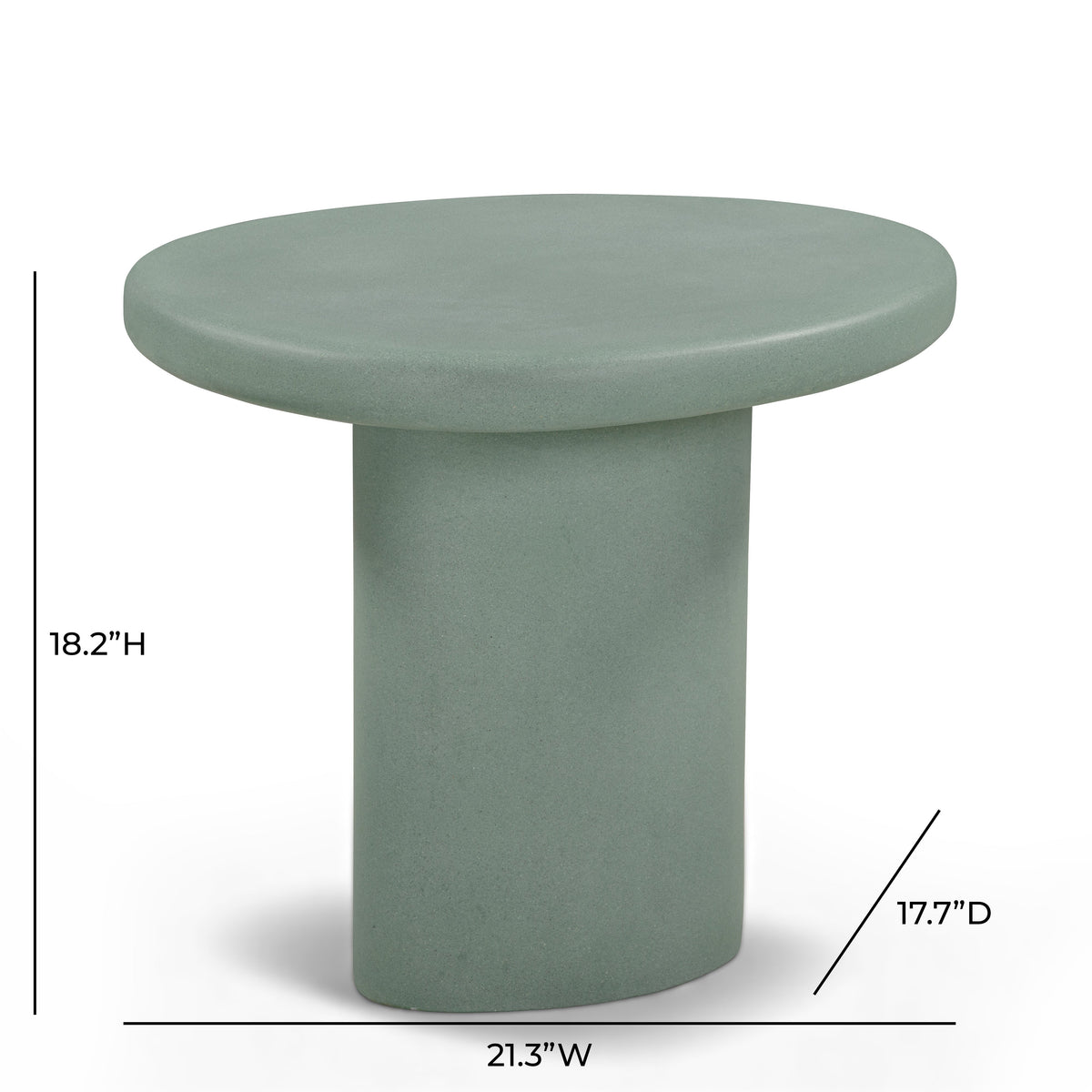 Jade Concrete Indoor/Outdoor Side Table