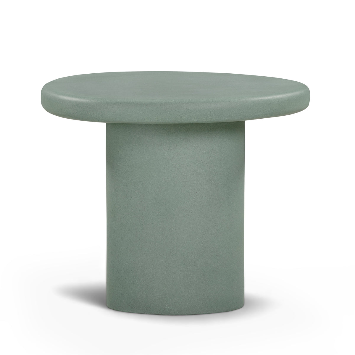 Jade Concrete Indoor/Outdoor Side Table — Green null