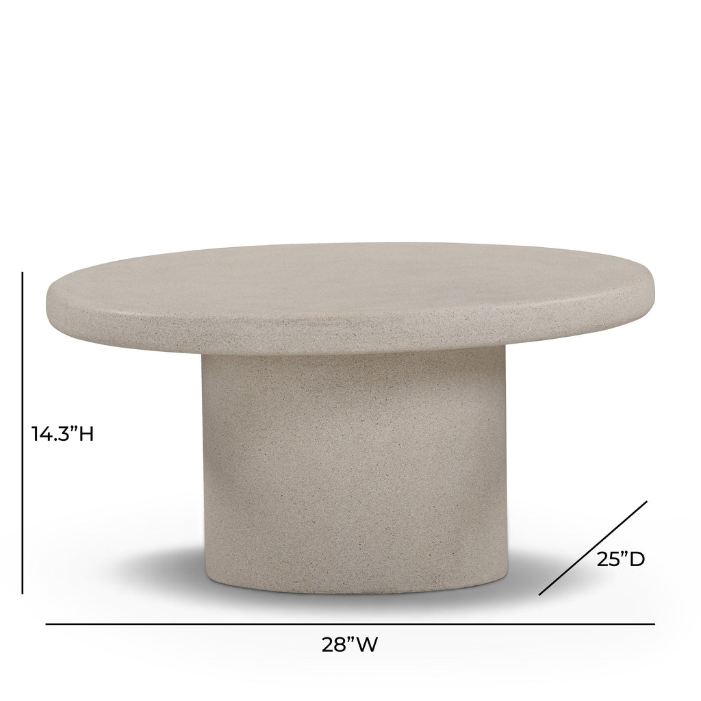 Jade Concrete Indoor/Outdoor Coffee Table (28"-34")