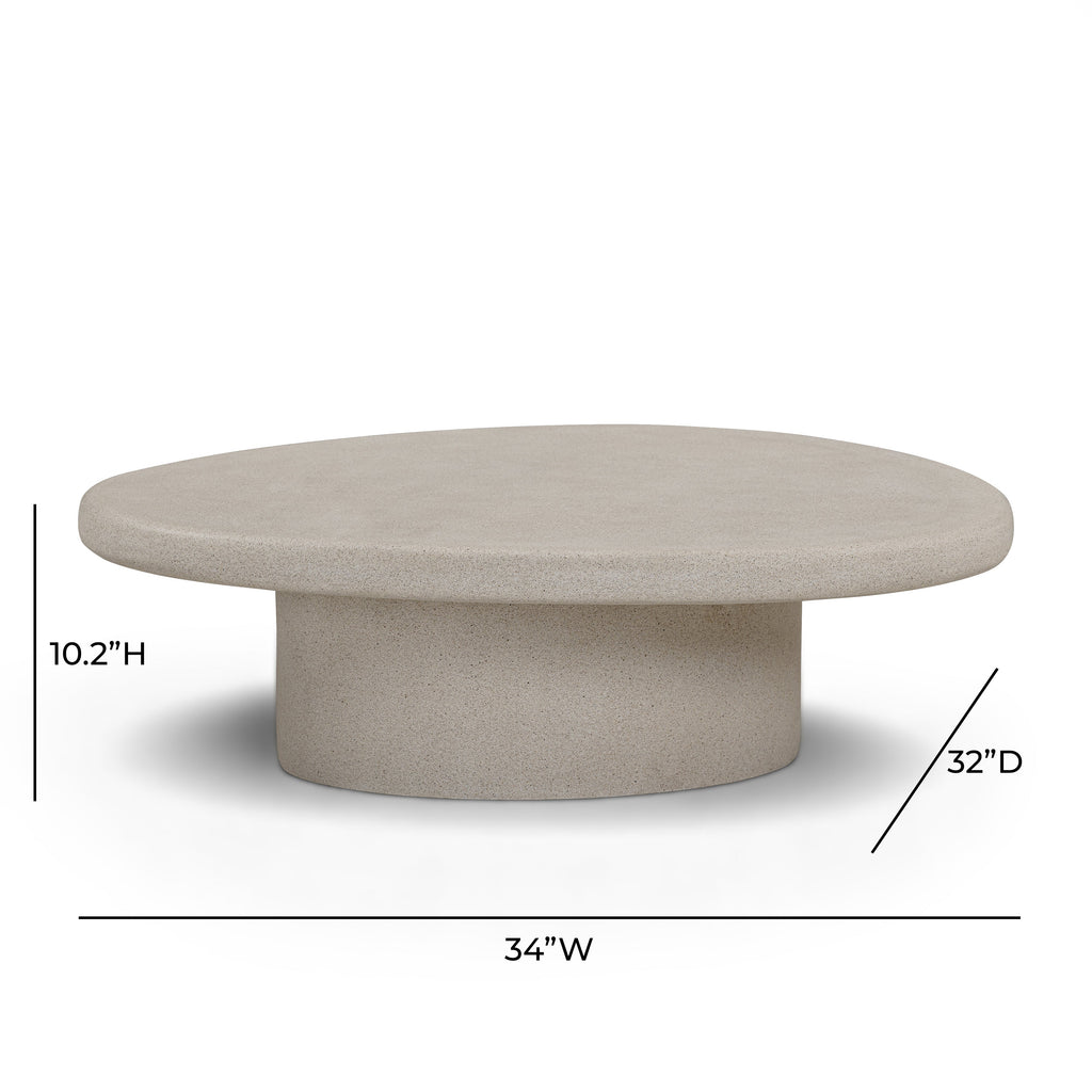 Jade Concrete Indoor/Outdoor Coffee Table (28"-34")