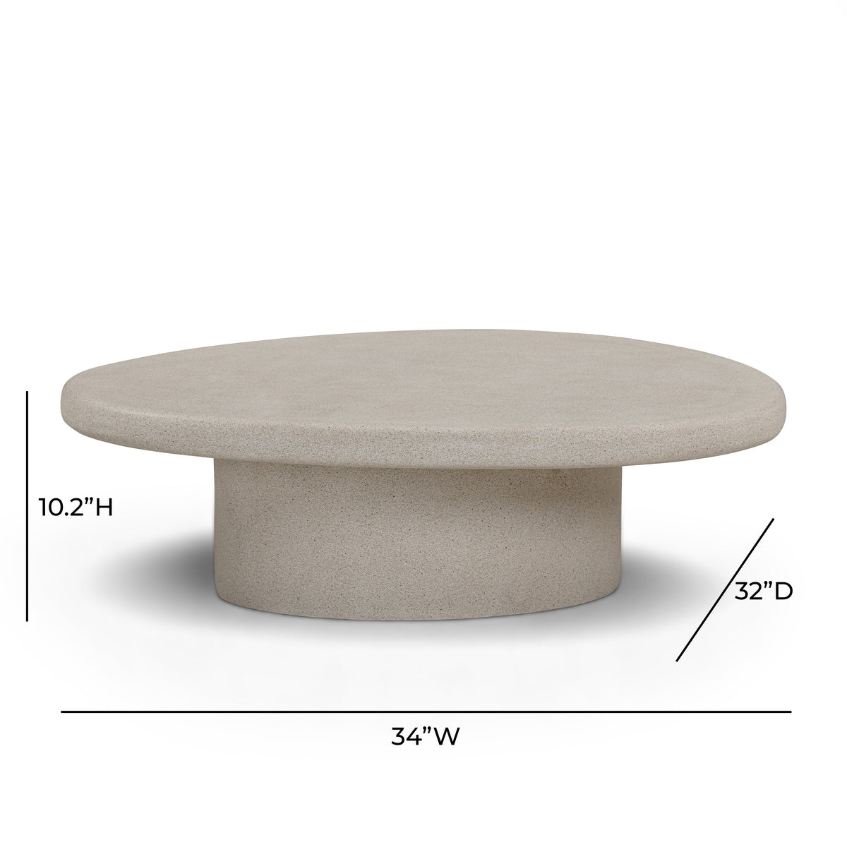 Jade Concrete Indoor/Outdoor Coffee Table (28"-34")
