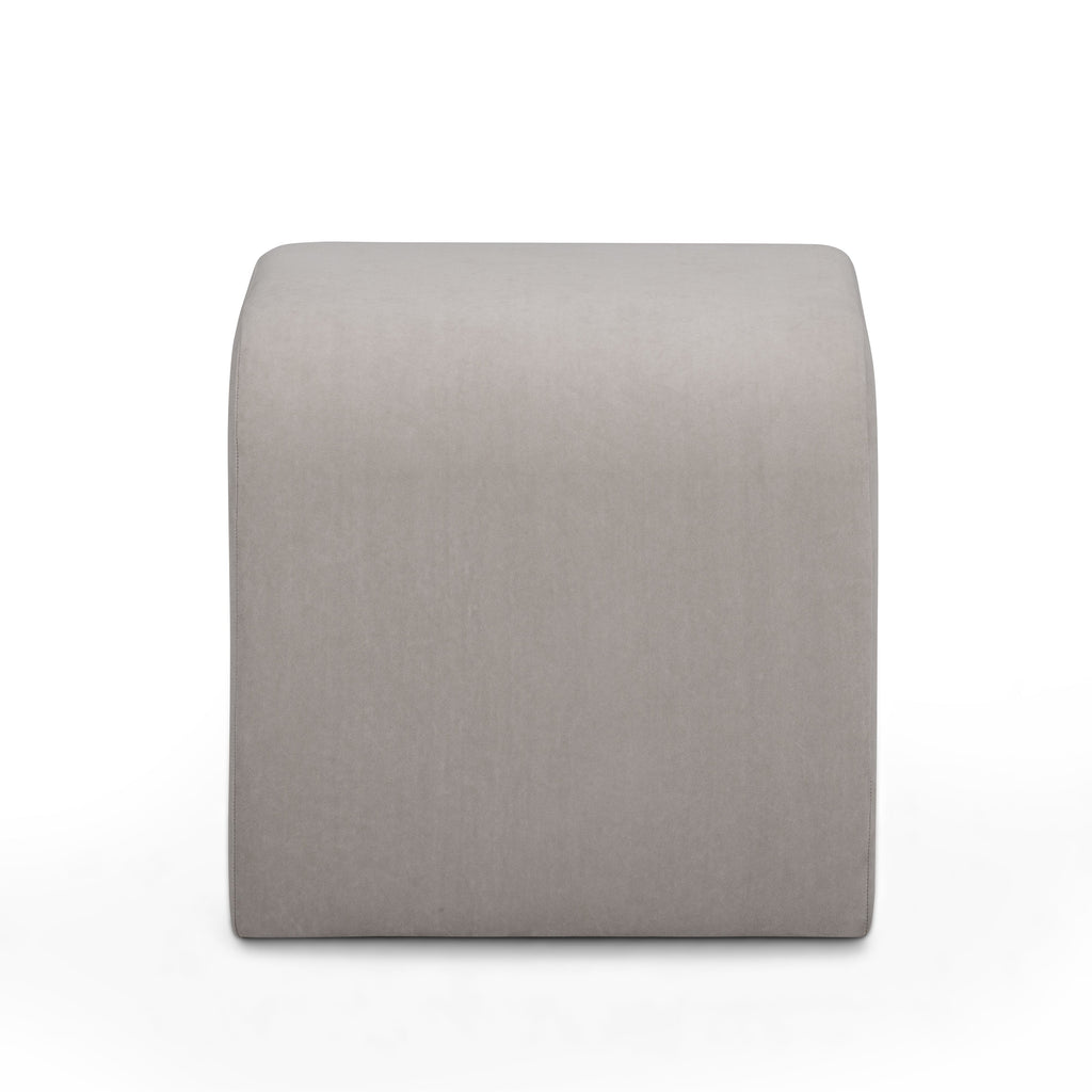 Desi Performance Velvet Ottoman