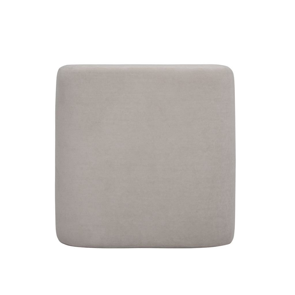 Desi Performance Velvet Ottoman