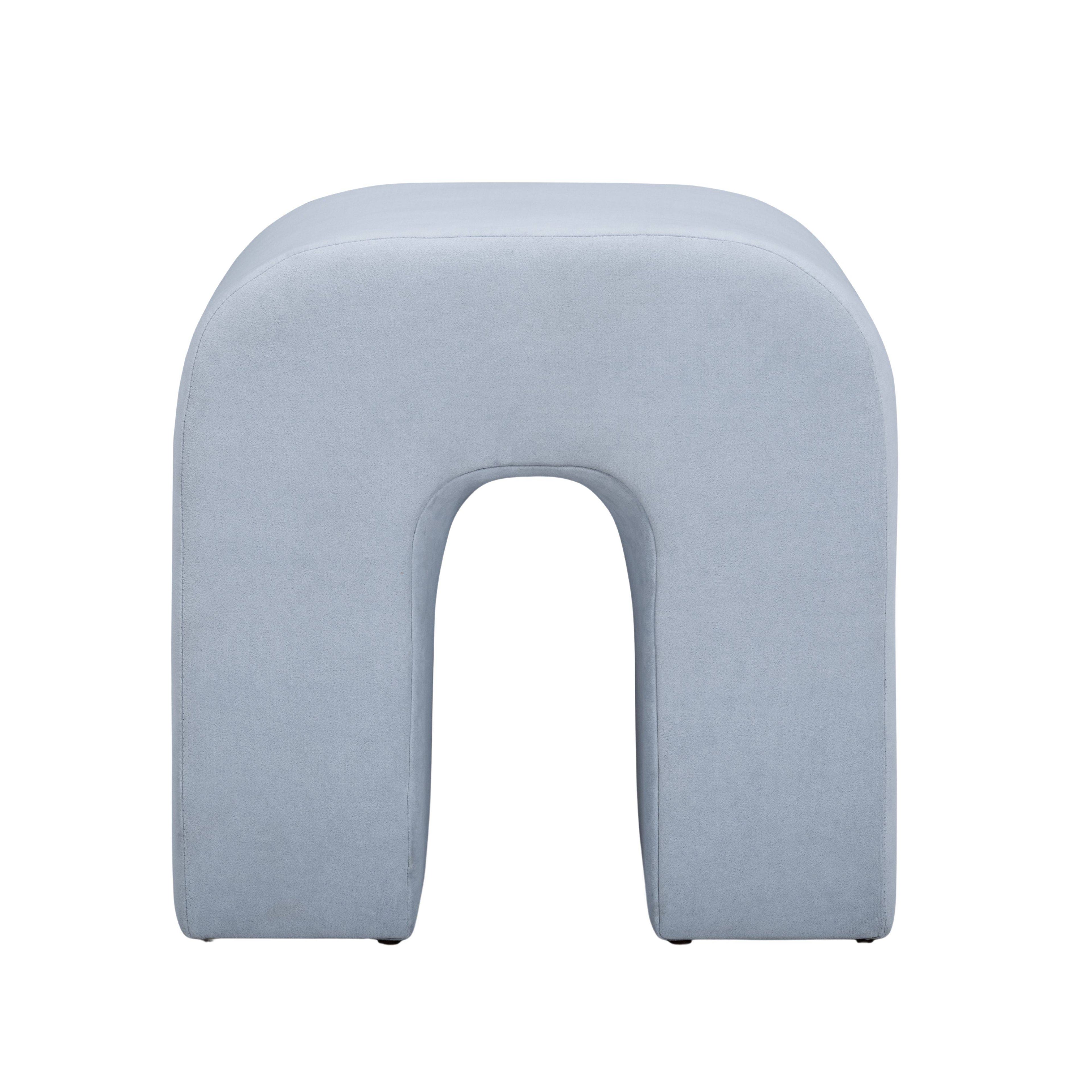 Desi Performance Velvet Ottoman