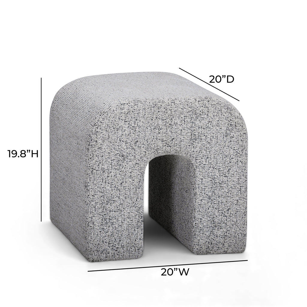 Desi Woven Performance Fabric Ottoman