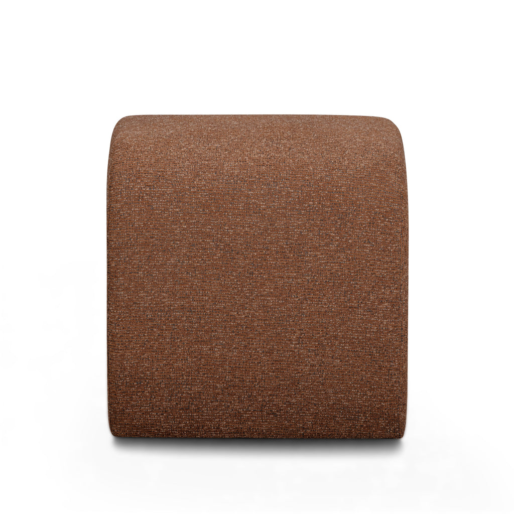 Desi Woven Performance Fabric Ottoman