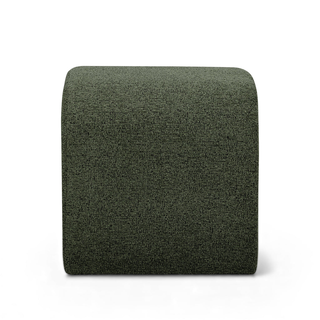 Desi Woven Performance Fabric Ottoman
