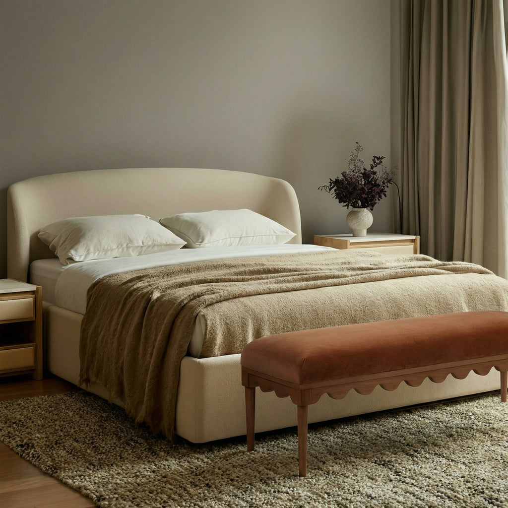 Oodle 56.5" Performance Vegan Mohair Bench