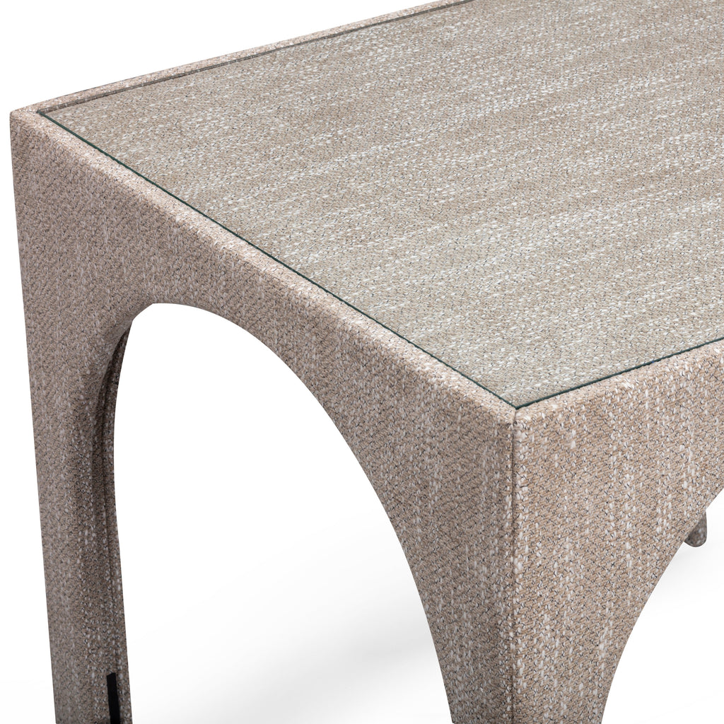 Tomlin Performance Chenille Game Table and Two Ottomans Set