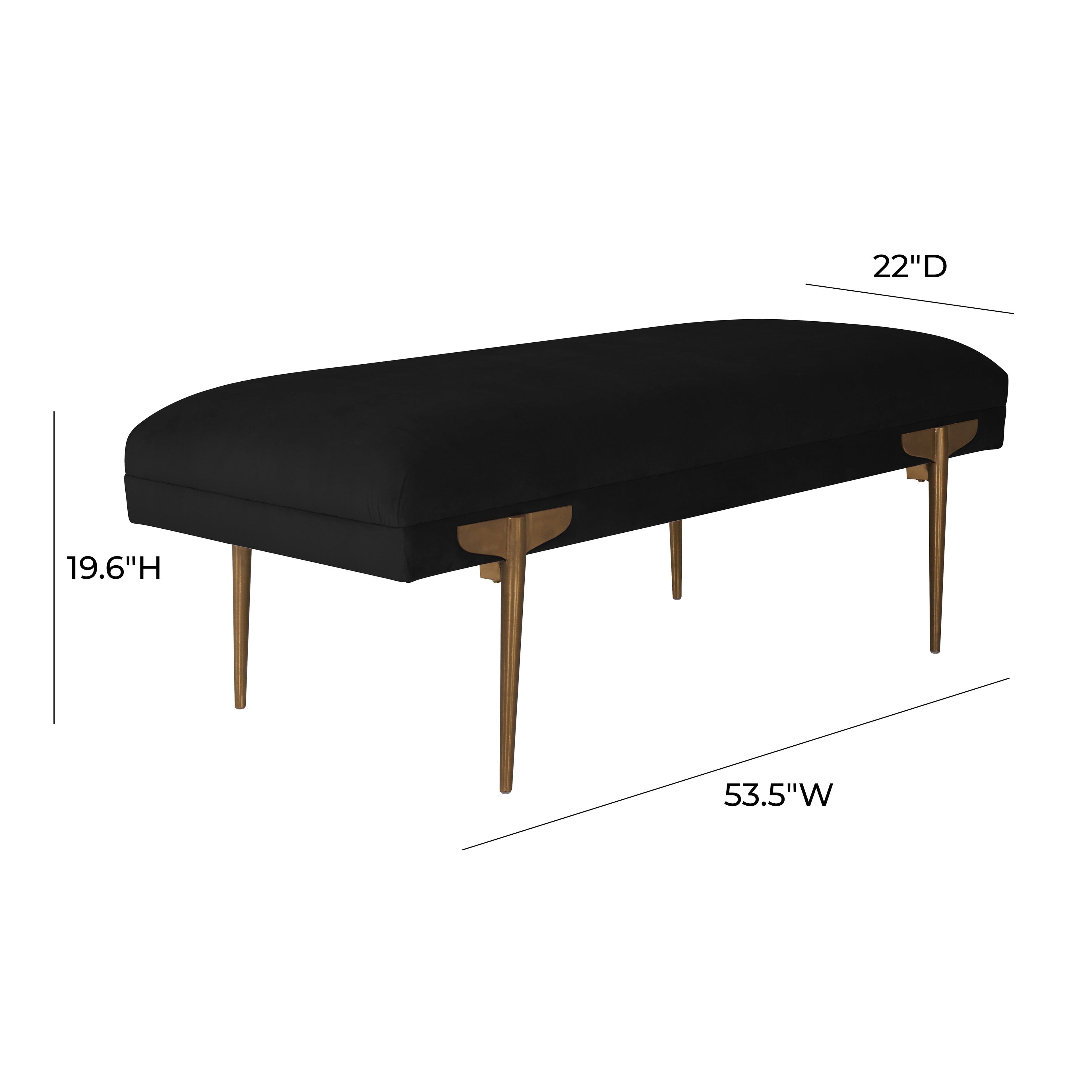 Brno 53.5" Performance Velvet Bench