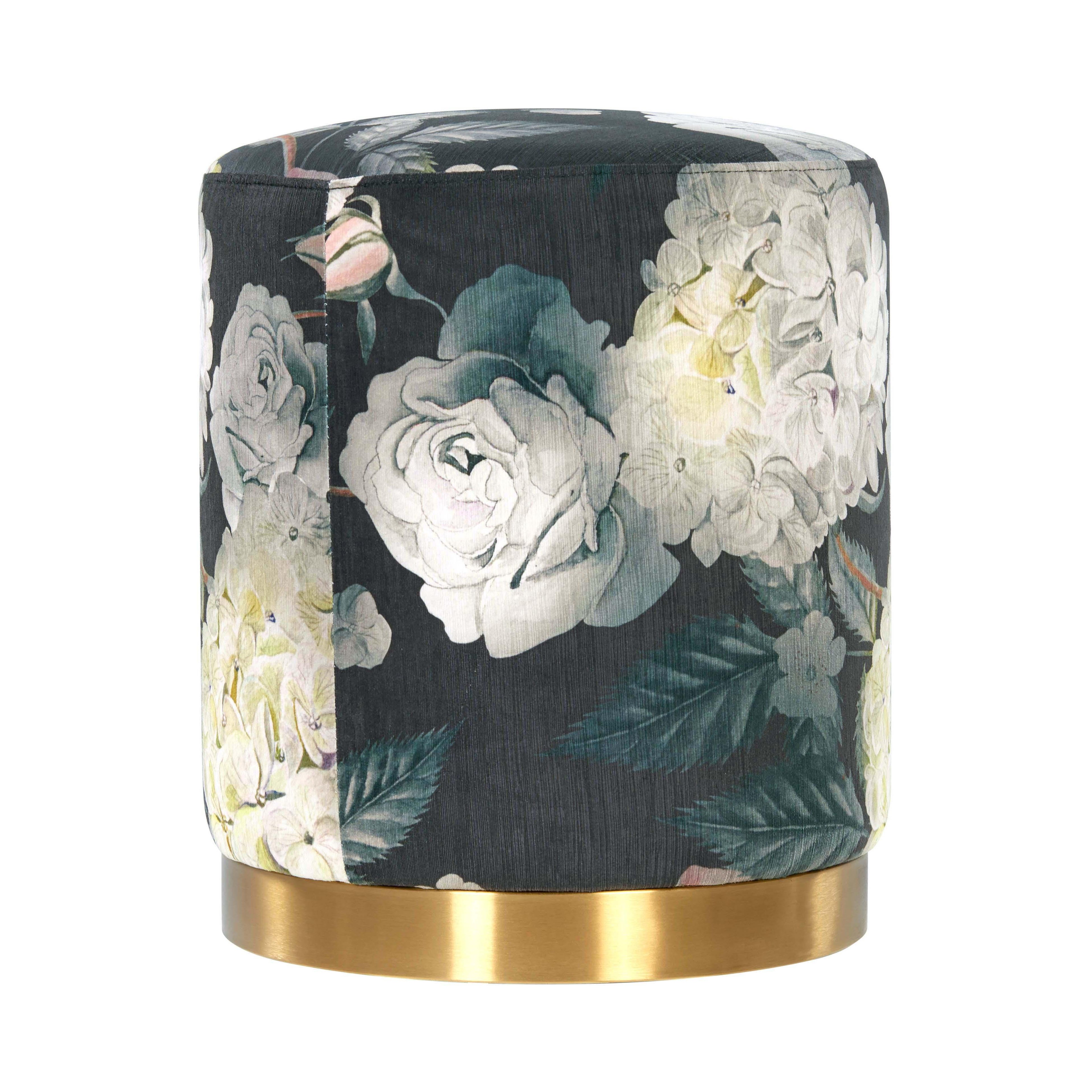 Opal Performance Velvet Ottoman