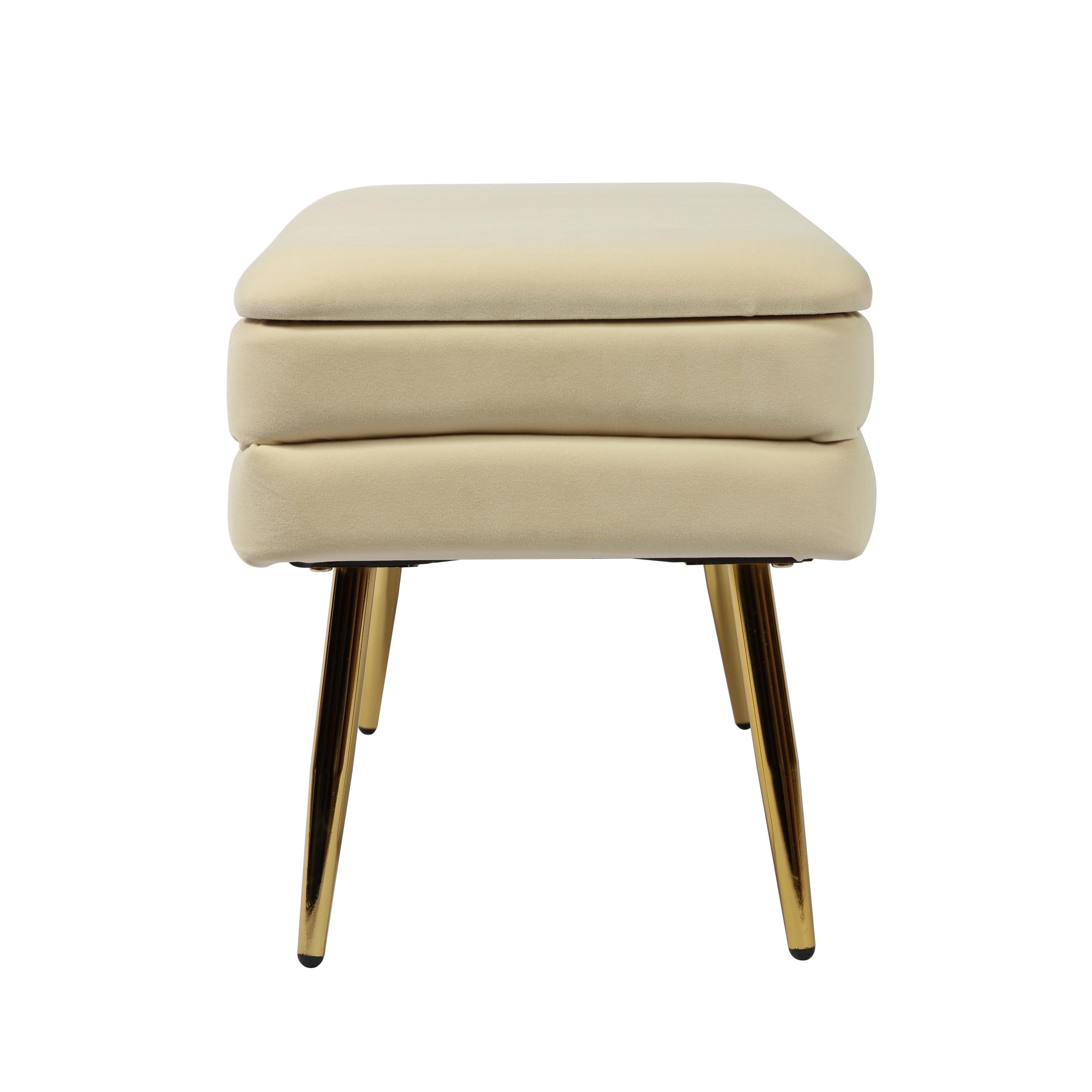 Ziva 31" Velvet Storage Bench
