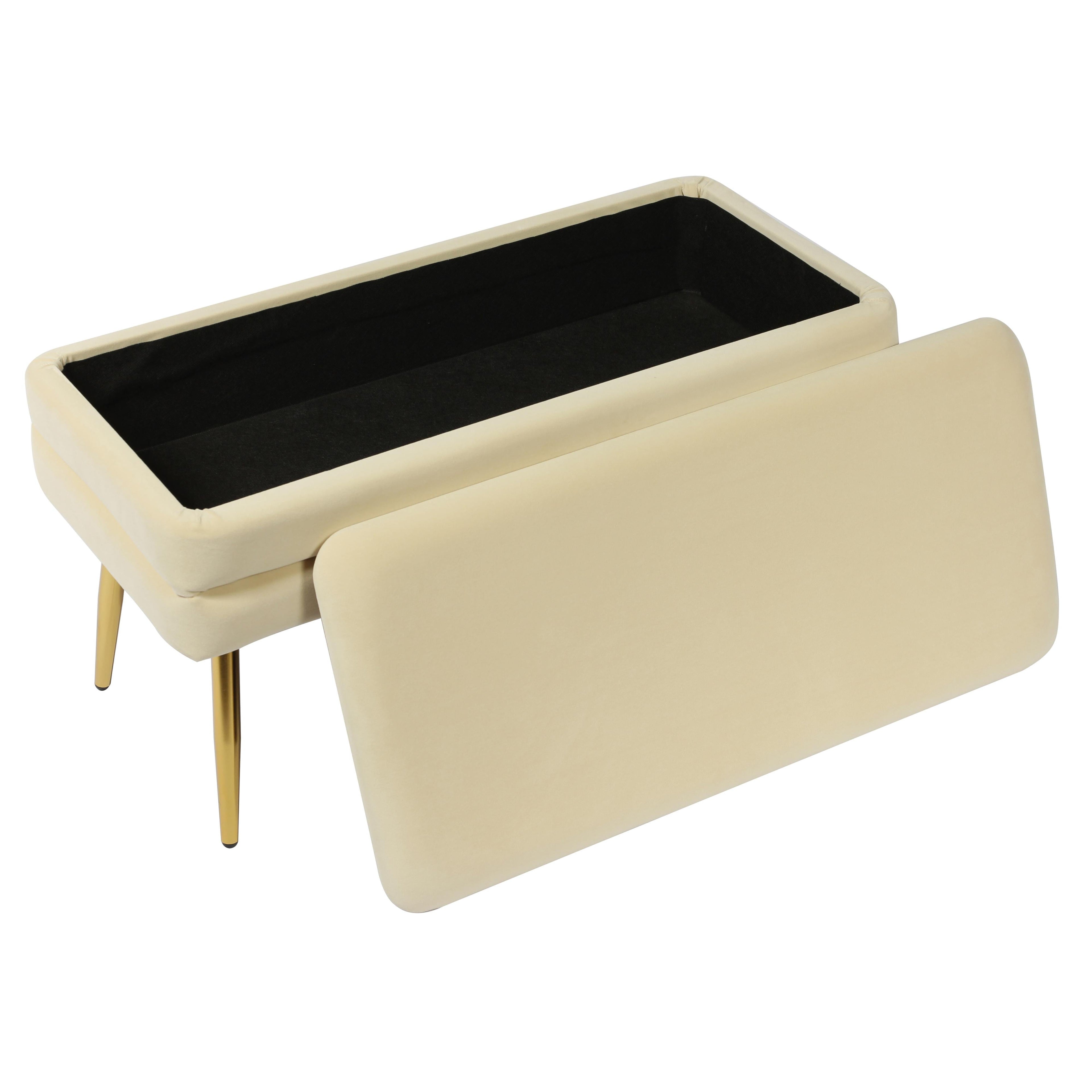 Ziva 31" Velvet Storage Bench