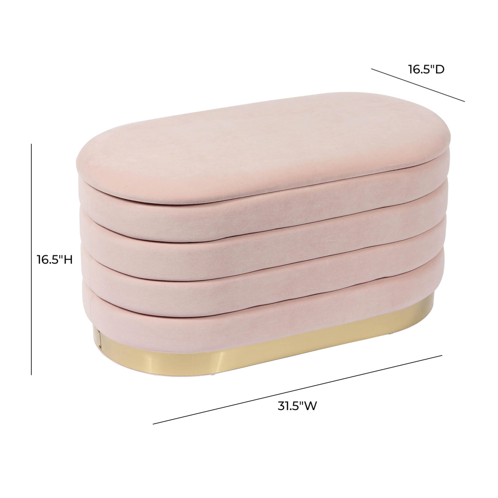 Lillian 31.5" Performance Velvet Storage Bench