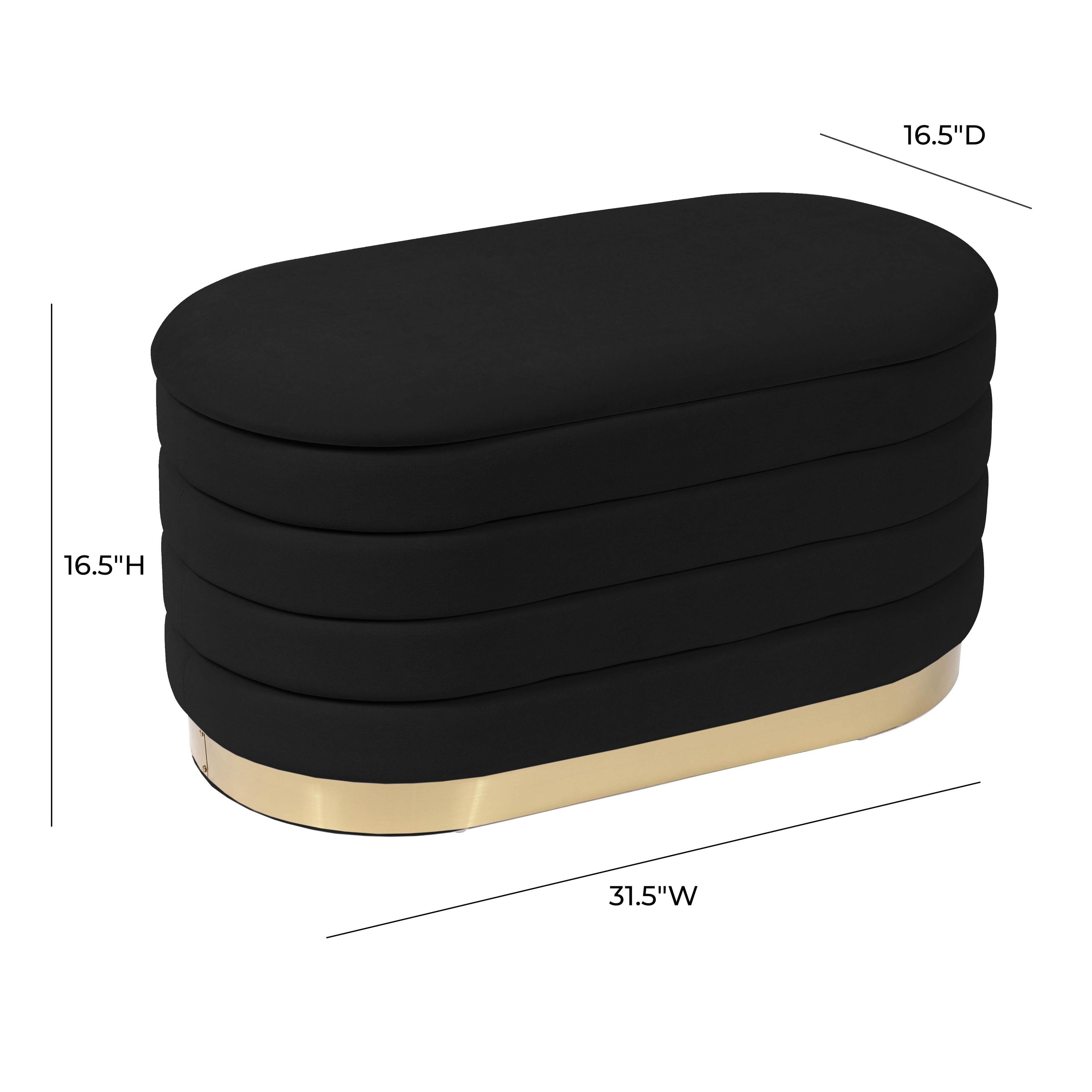 Lillian 31.5" Performance Velvet Storage Bench