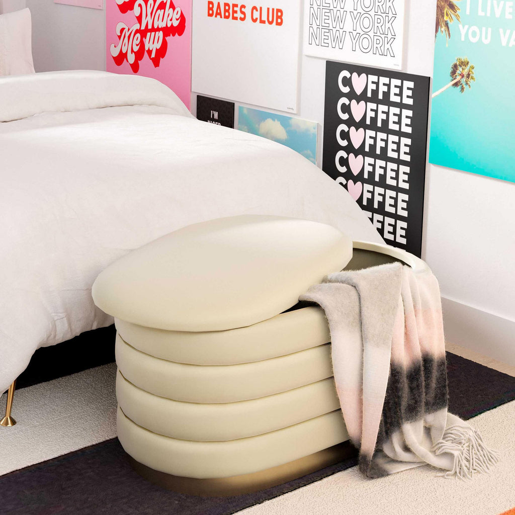Lillian 31.5" Performance Velvet Storage Bench