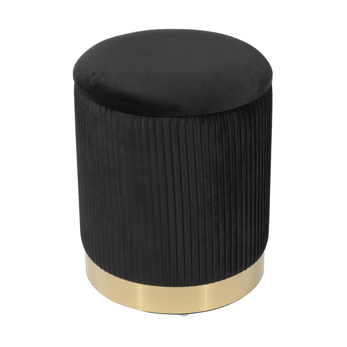 Zoe Performance Velvet Storage Ottoman