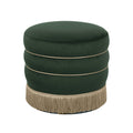 Lakka Performance Velvet Ottoman