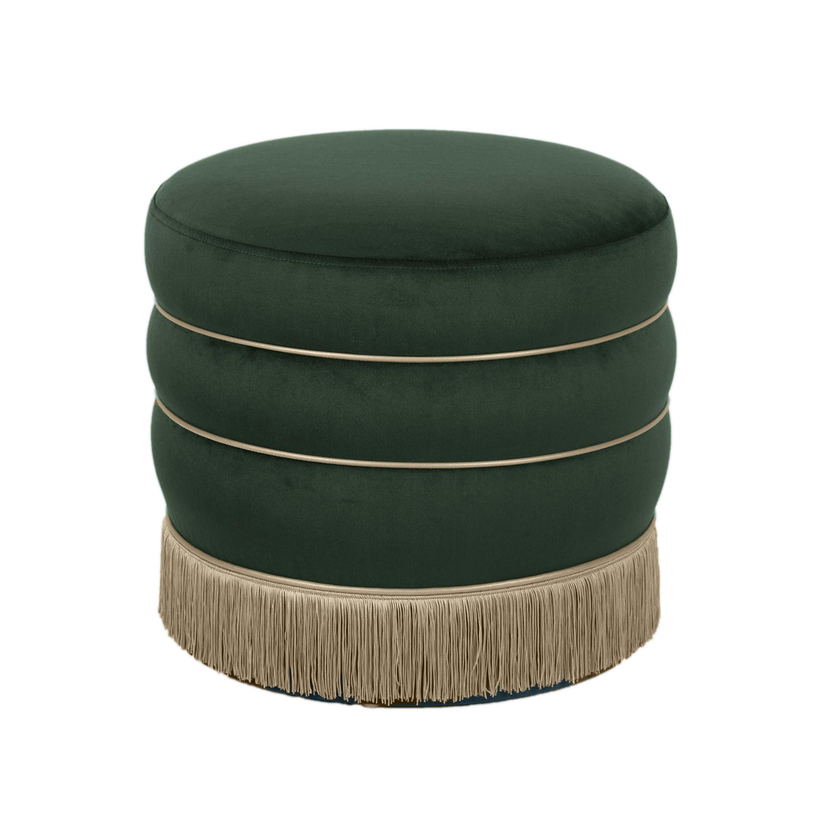 Lakka Performance Velvet Ottoman