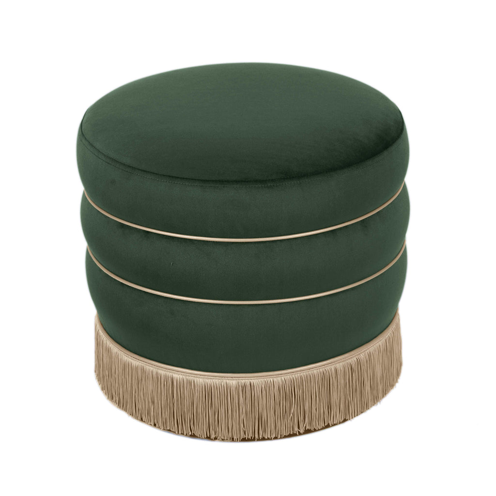 Lakka Performance Velvet Ottoman
