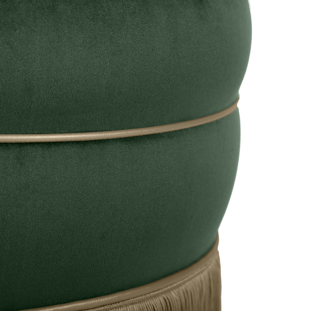Lakka Performance Velvet Ottoman
