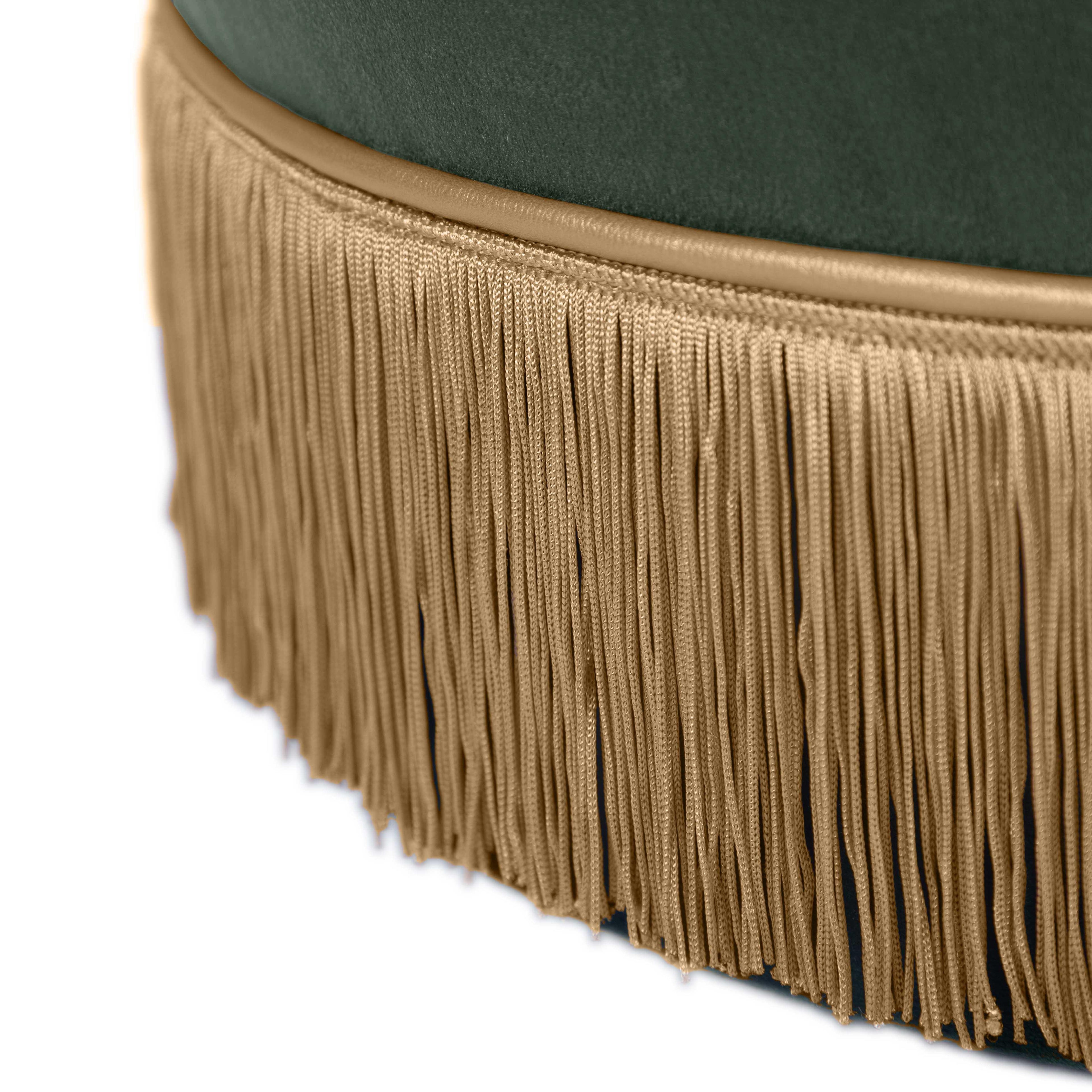 Lakka Performance Velvet Ottoman