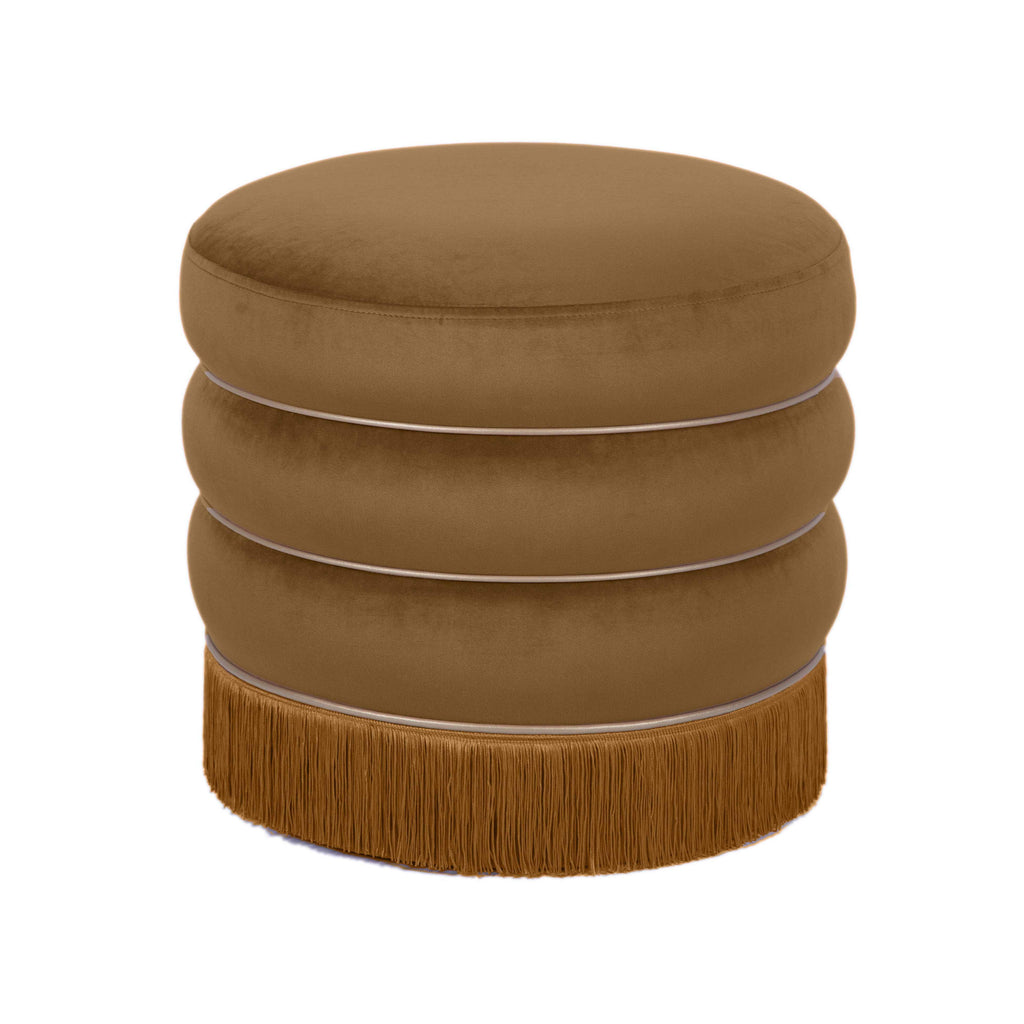 Lakka Performance Velvet Ottoman