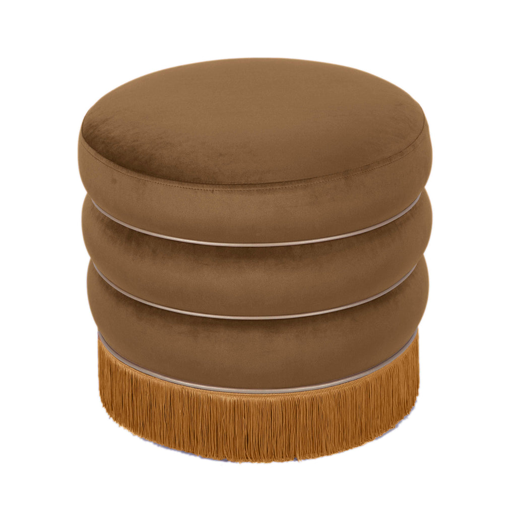 Lakka Performance Velvet Ottoman