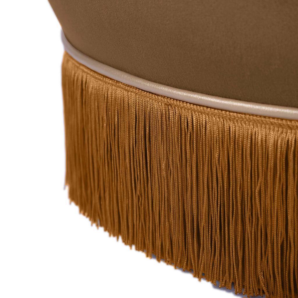 Lakka Performance Velvet Ottoman