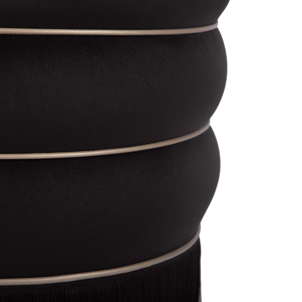 Lakka Performance Velvet Ottoman