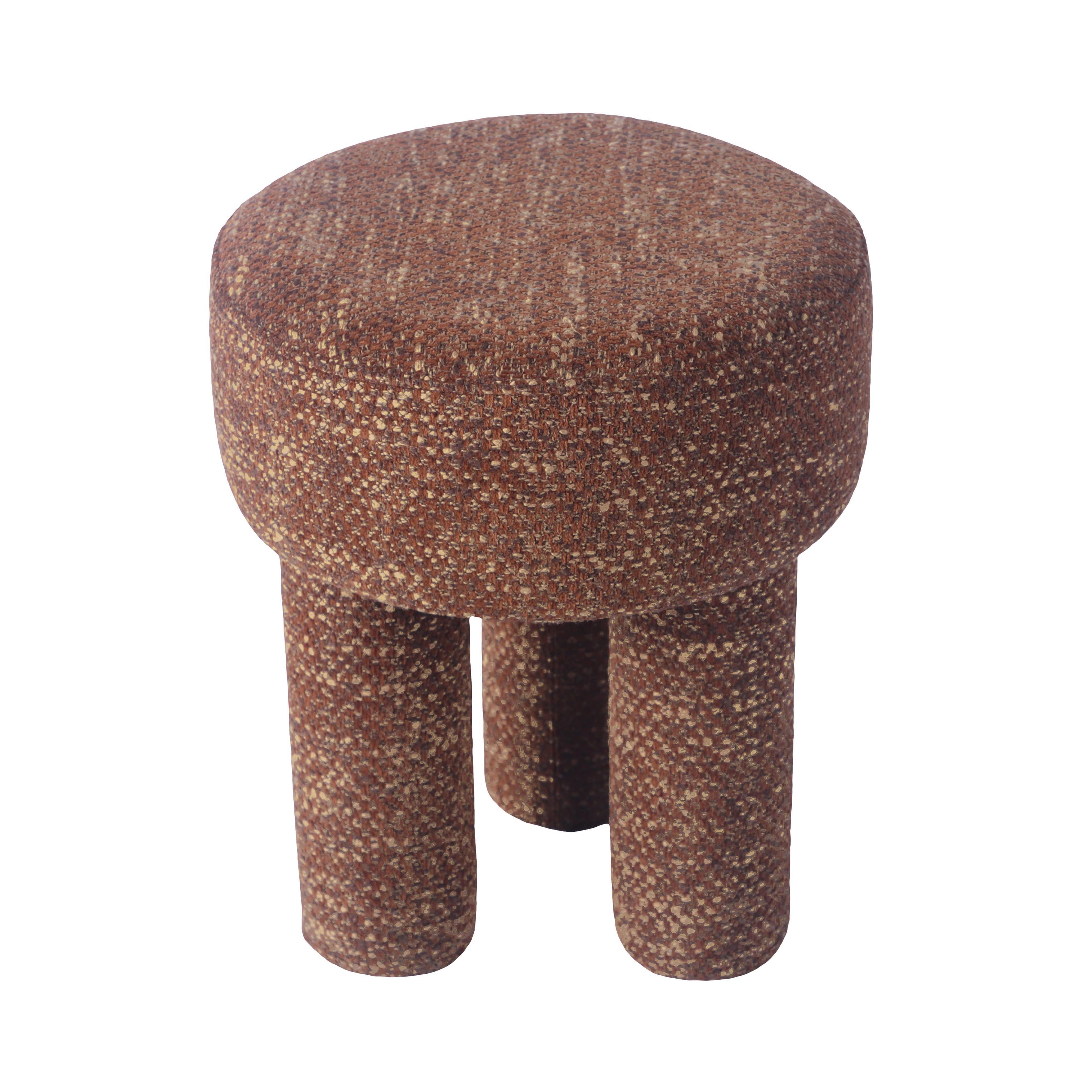 Claire Nubby Performance Fabric Accent Stool