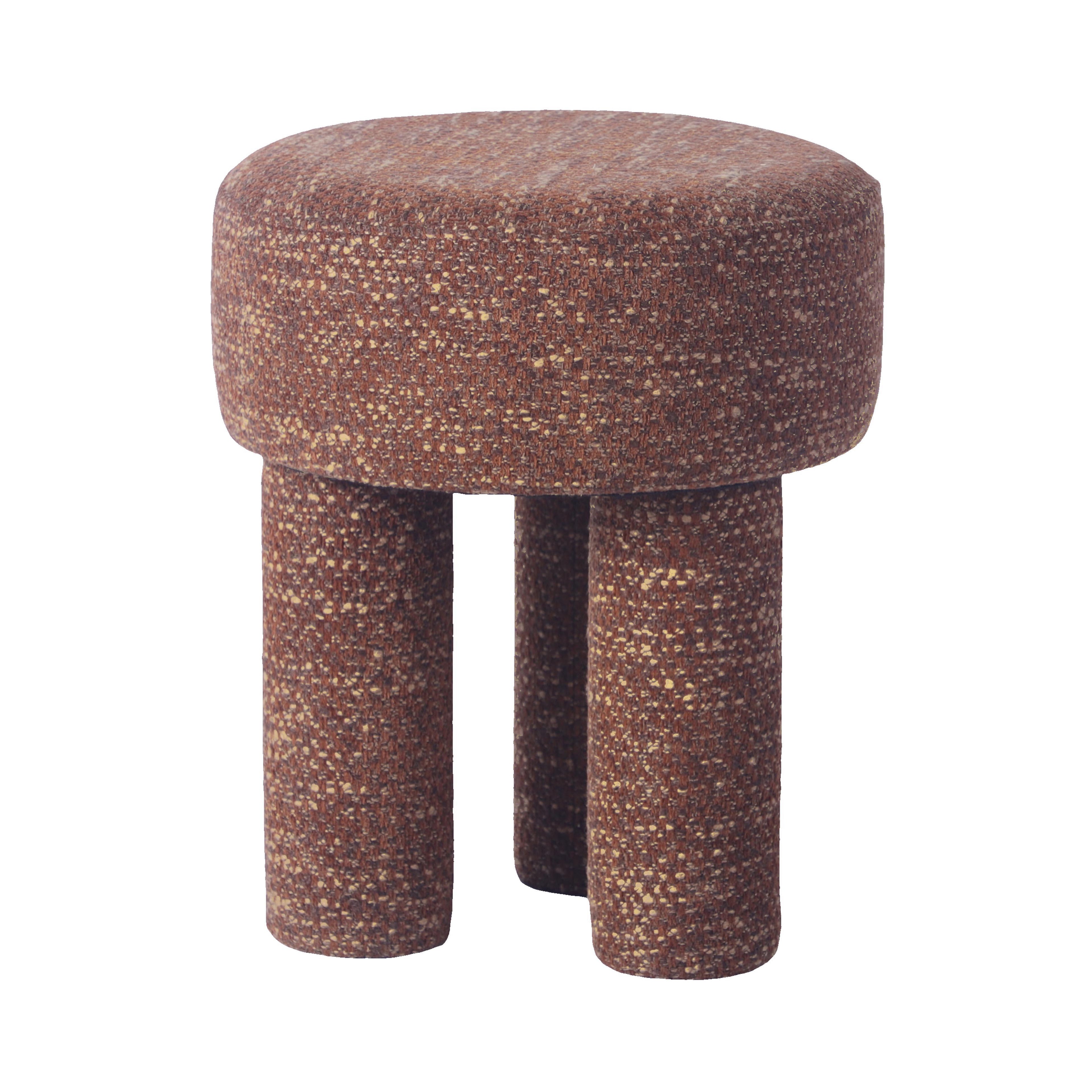 Claire Nubby Performance Fabric Accent Stool