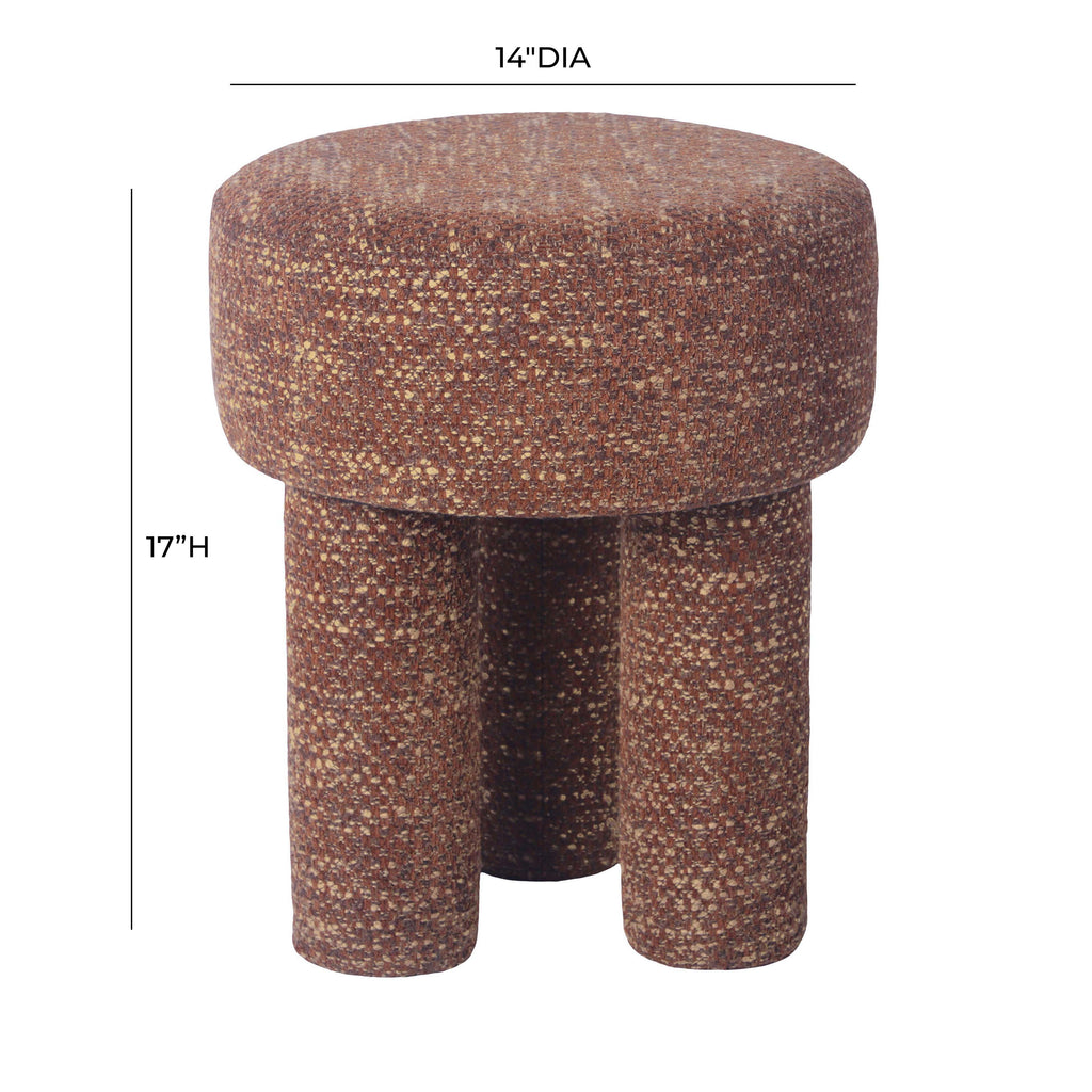 Claire Nubby Performance Fabric Accent Stool