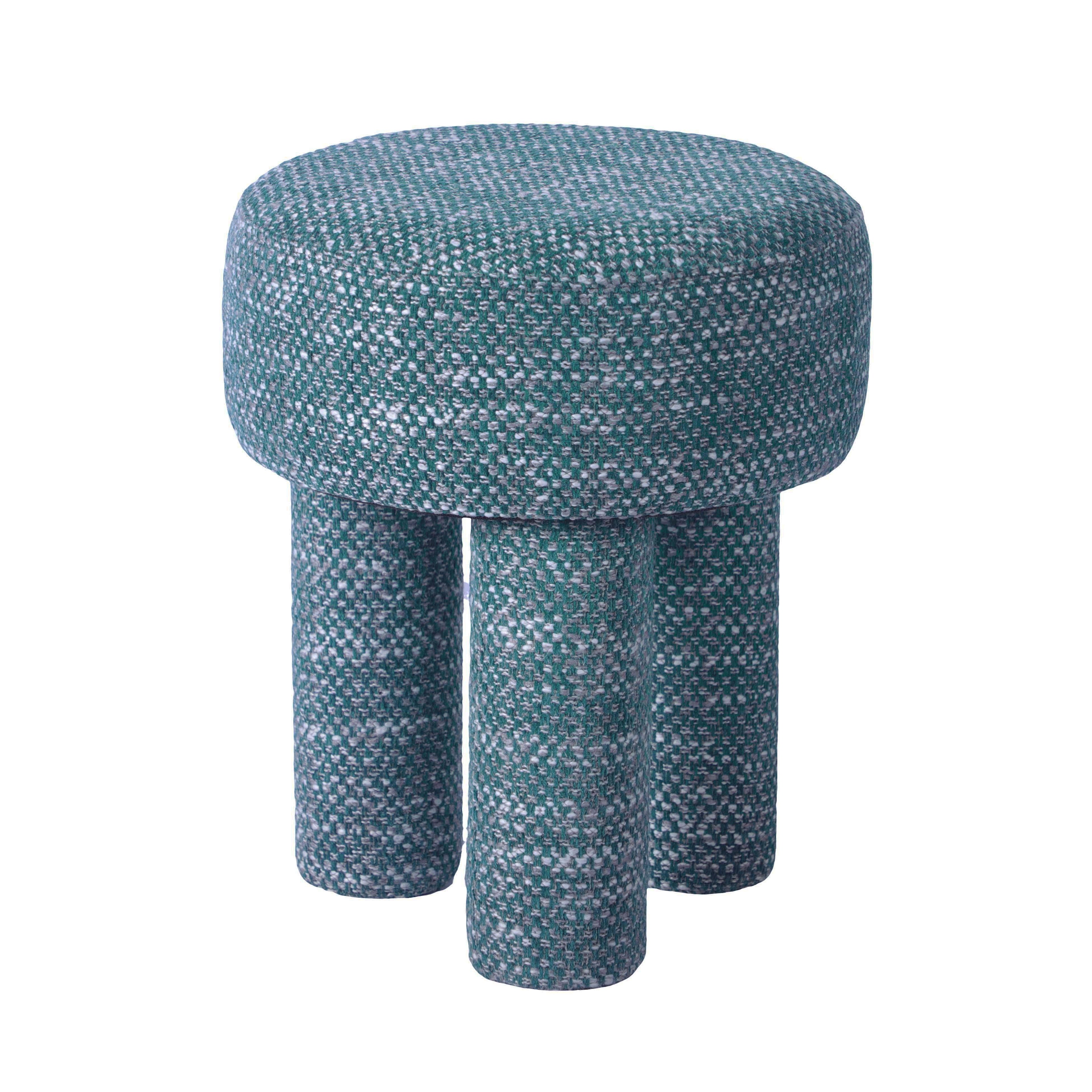 Claire Nubby Performance Fabric Accent Stool
