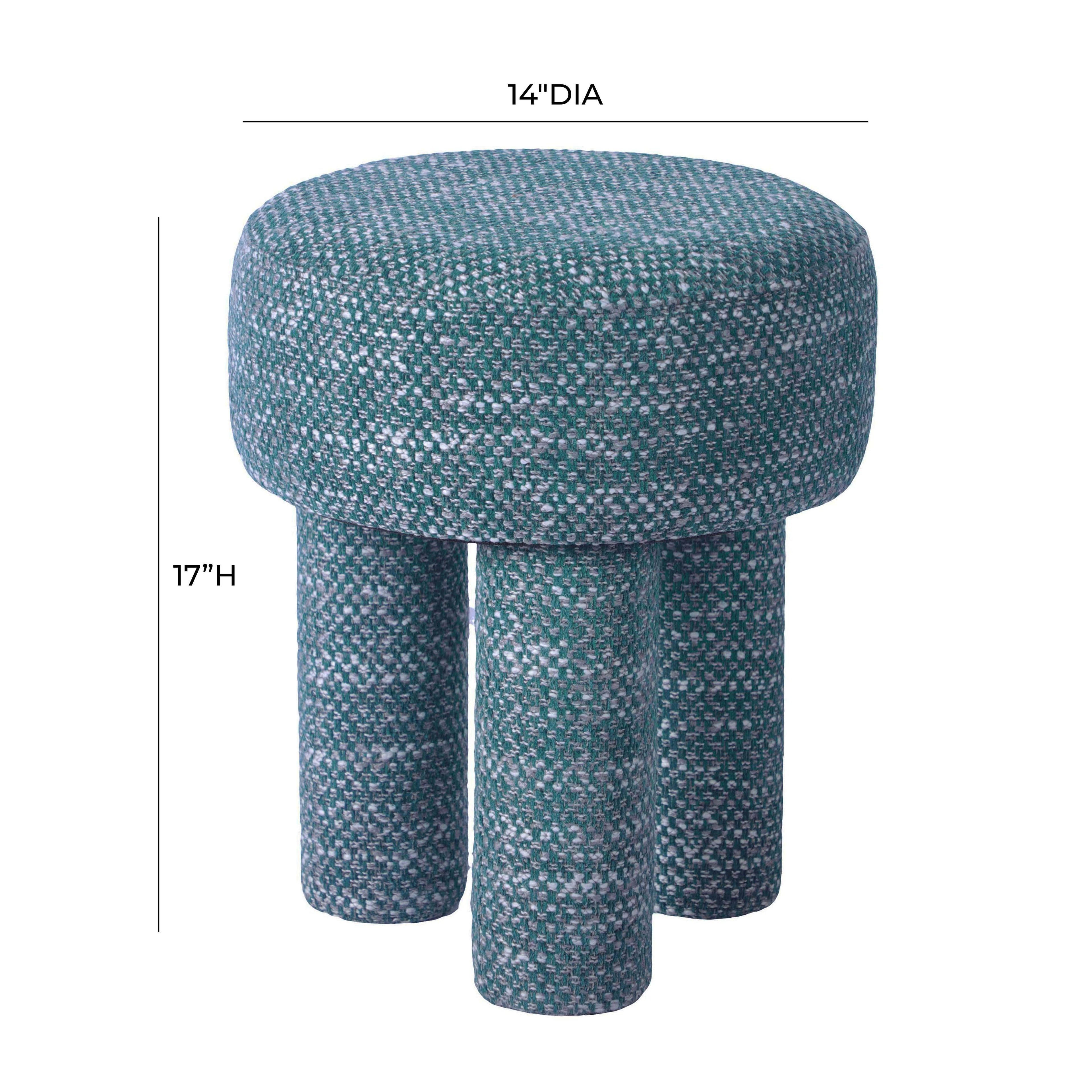 Claire Nubby Performance Fabric Accent Stool