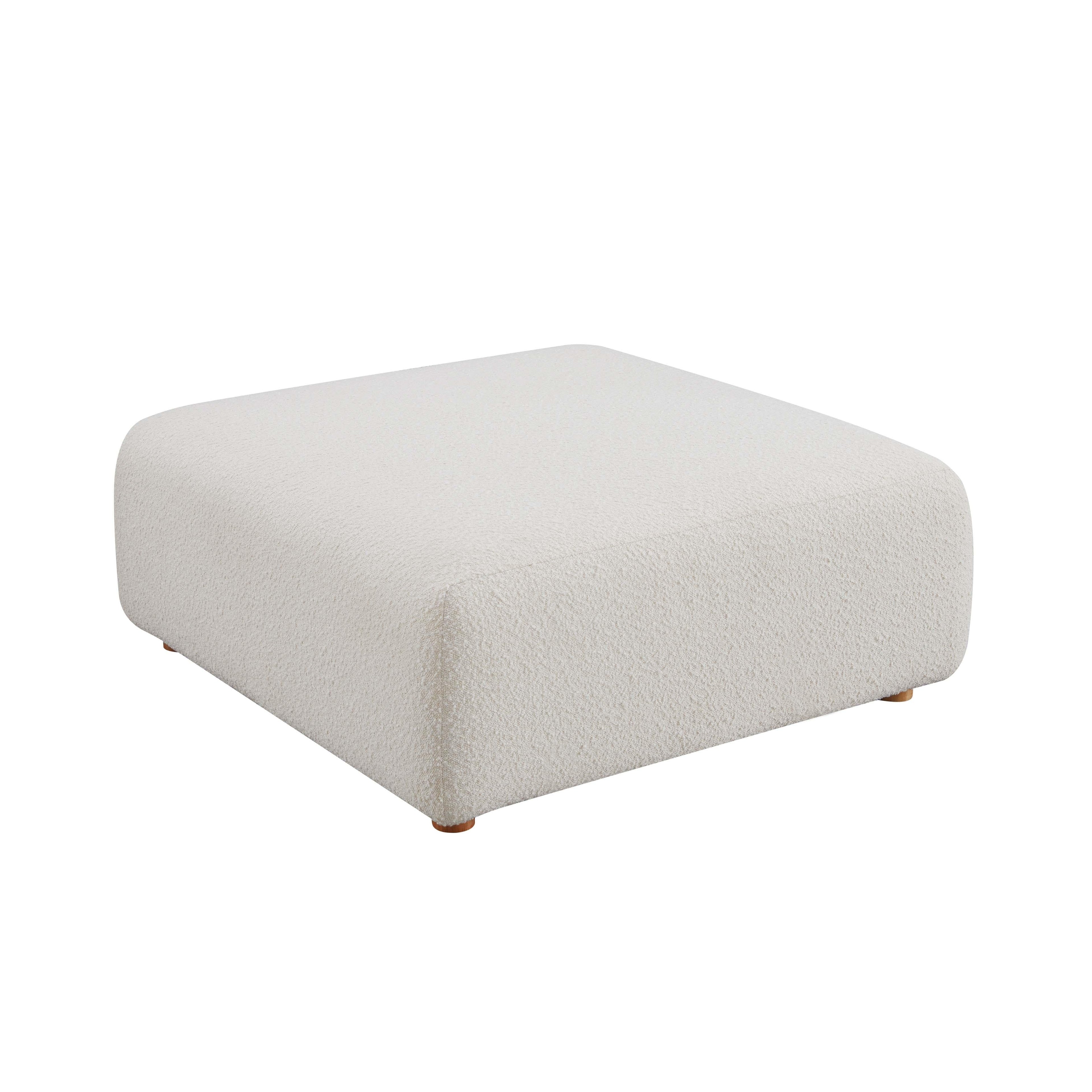 Hangover Cream Performance Boucle Ottoman