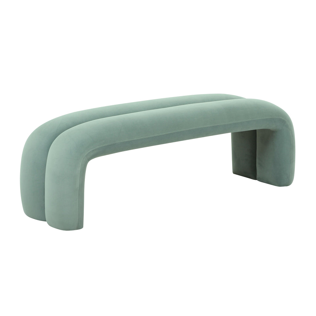 Leigh 56" Performance Velvet Channeled Bench