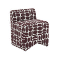 Pippa Geometric Performance Jacquard Weave Accent Stool