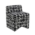Pippa Geometric Performance Jacquard Weave Accent Stool