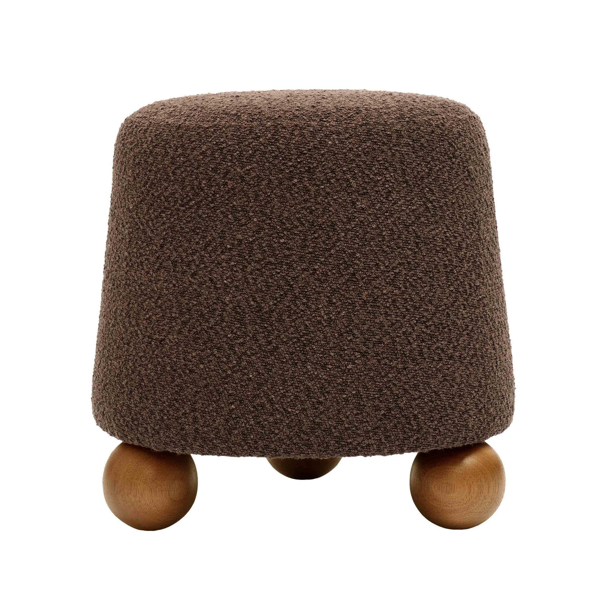 Jaine Performance Boucle Ottoman — Chocolate Brown null