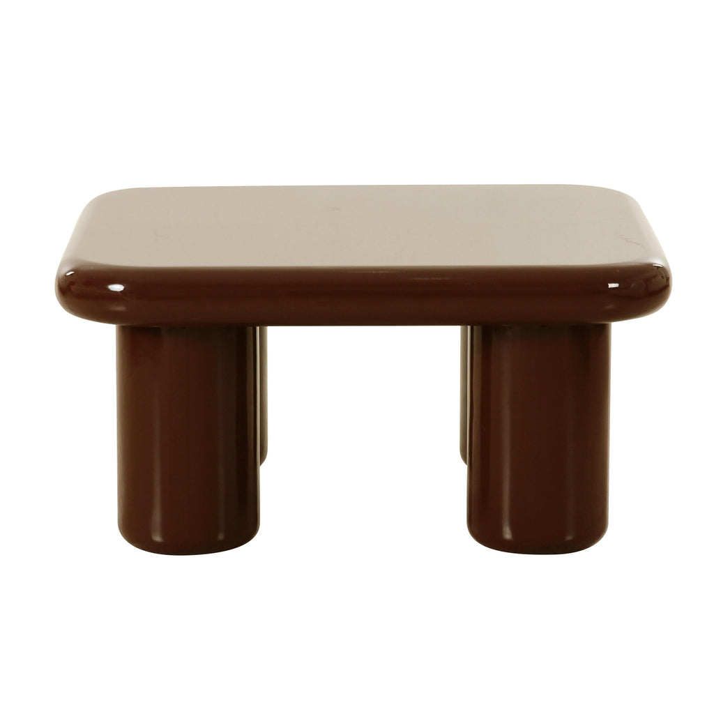 Memphis 33.5" Glossy Square Coffee Table