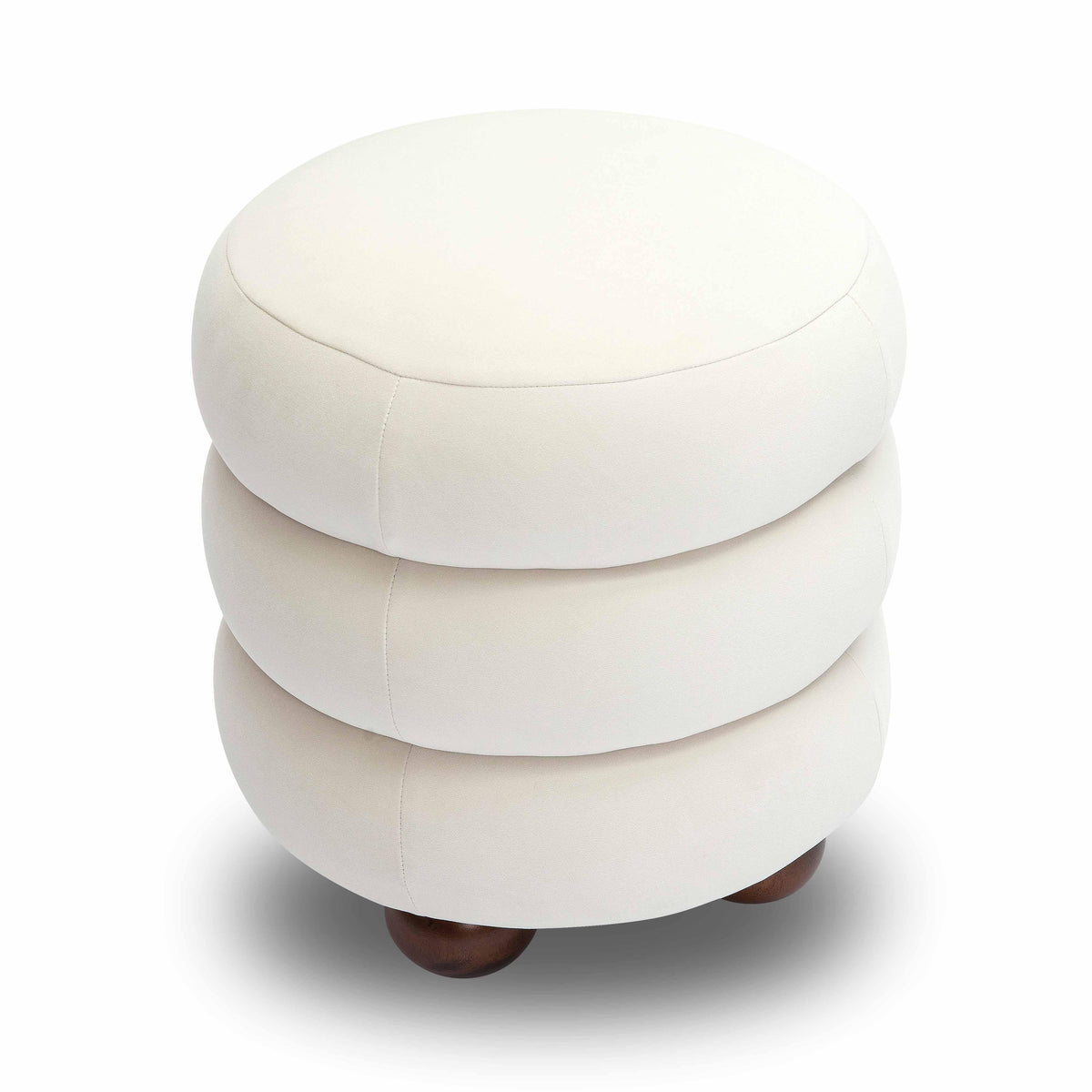 Stefanie Performance Velvet Ottoman