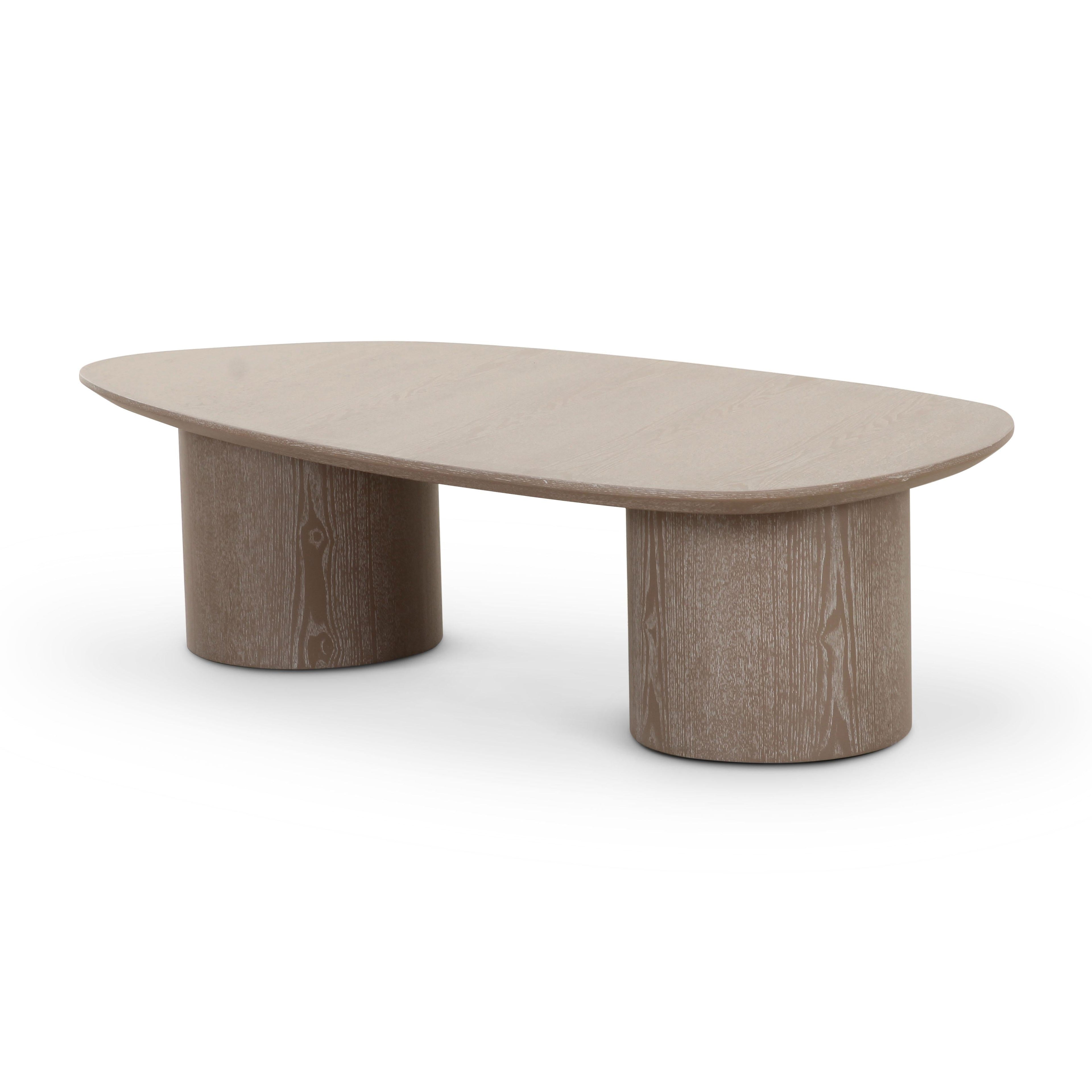 Rhema 48" Washed Ash Oblong Coffee Table
